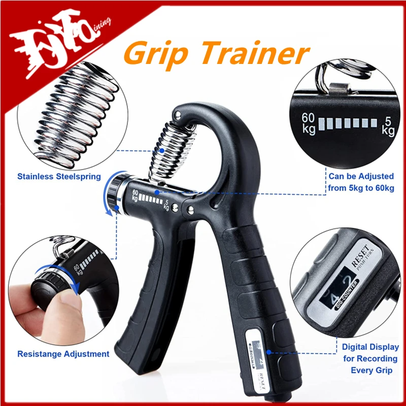 Adjustable Hand Grip Strengthener & Trainer