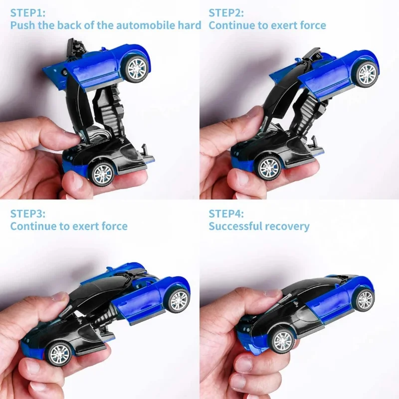 Mini 2 In 1 Car Toys One-key Deformation Car Toys